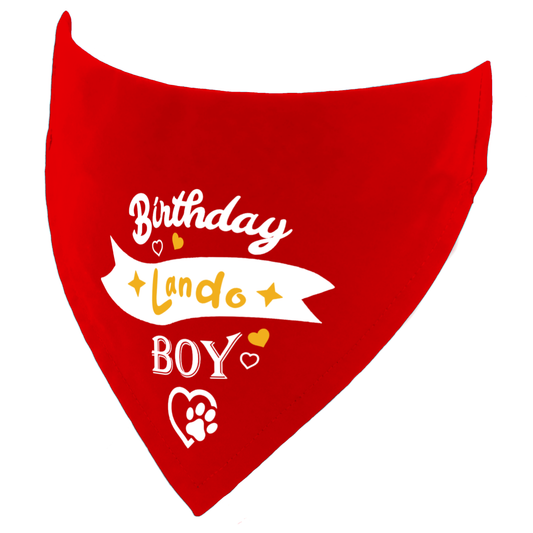 Personalised Birthday Boy Dog Bandana