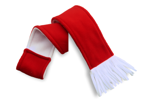 Christmas Red & White Dog Scarf