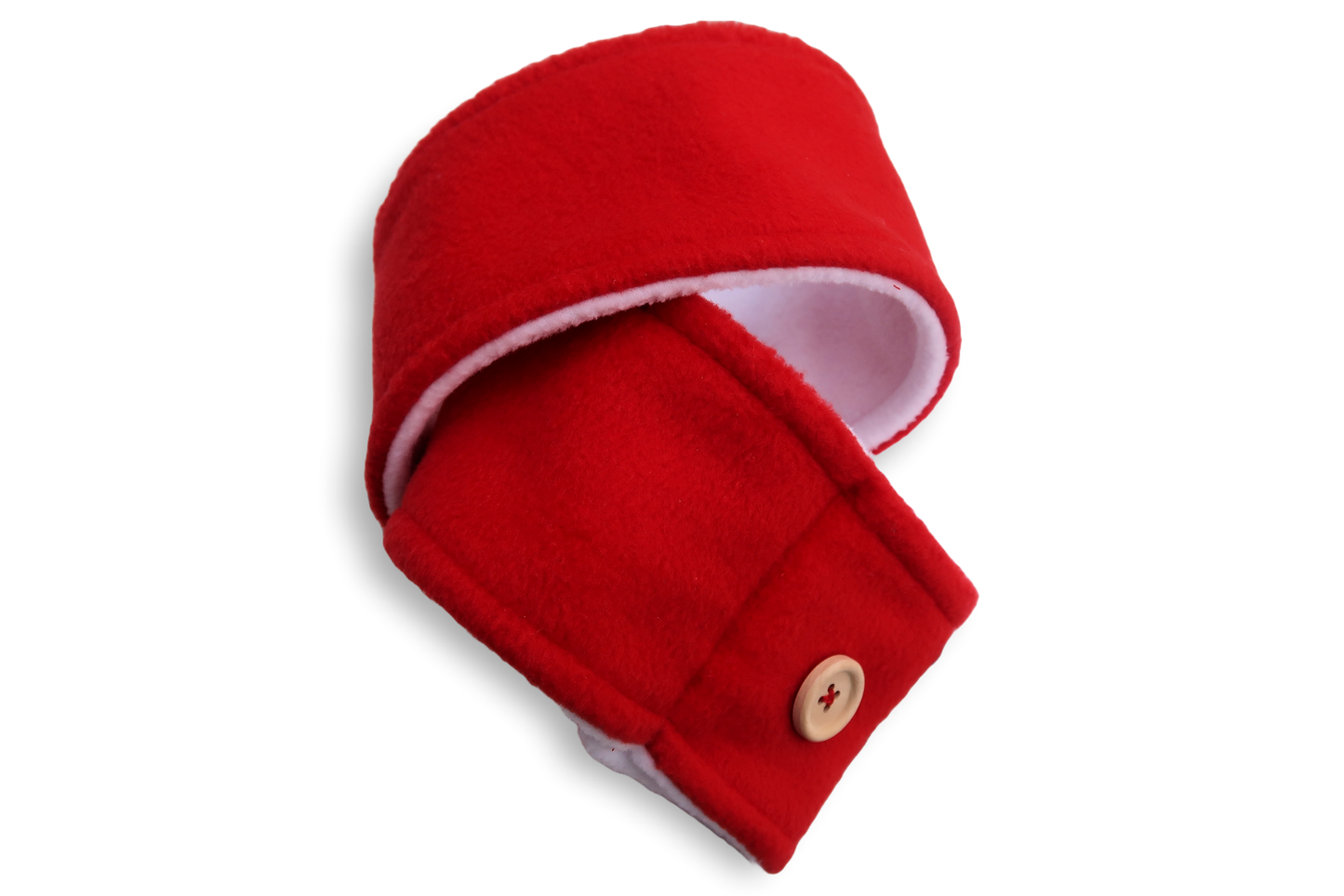 Christmas Red & White Dog Scarf