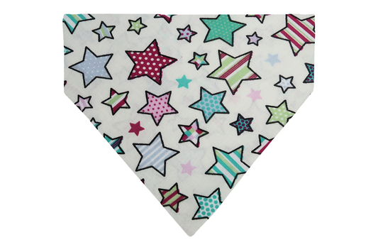 Multi Colour Stars Dog Bandana