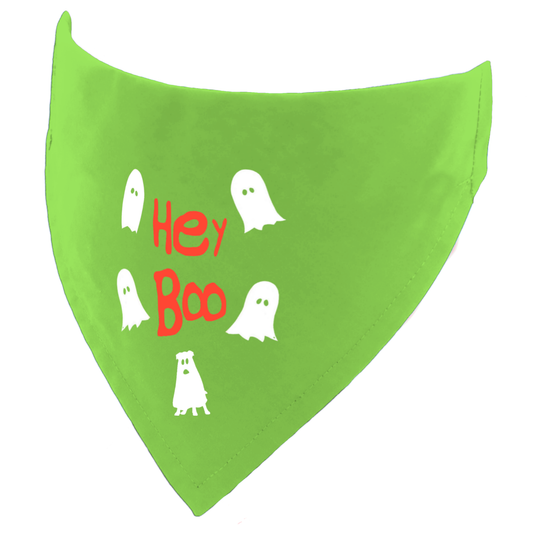 Hey Boo Ghosts Halloween Dog Bandana