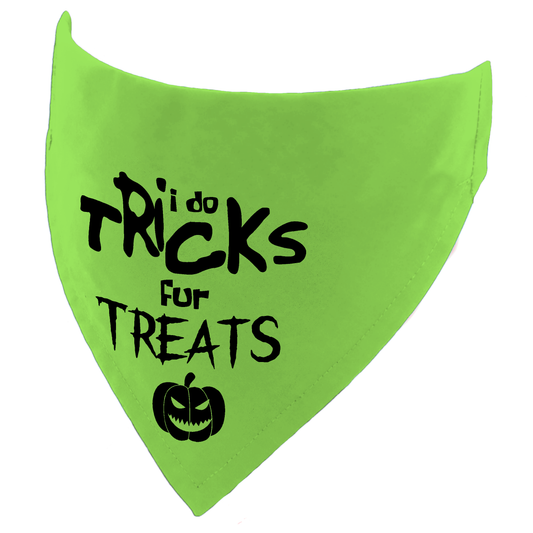 I do Tricks fur Treats Halloween Dog Bandana