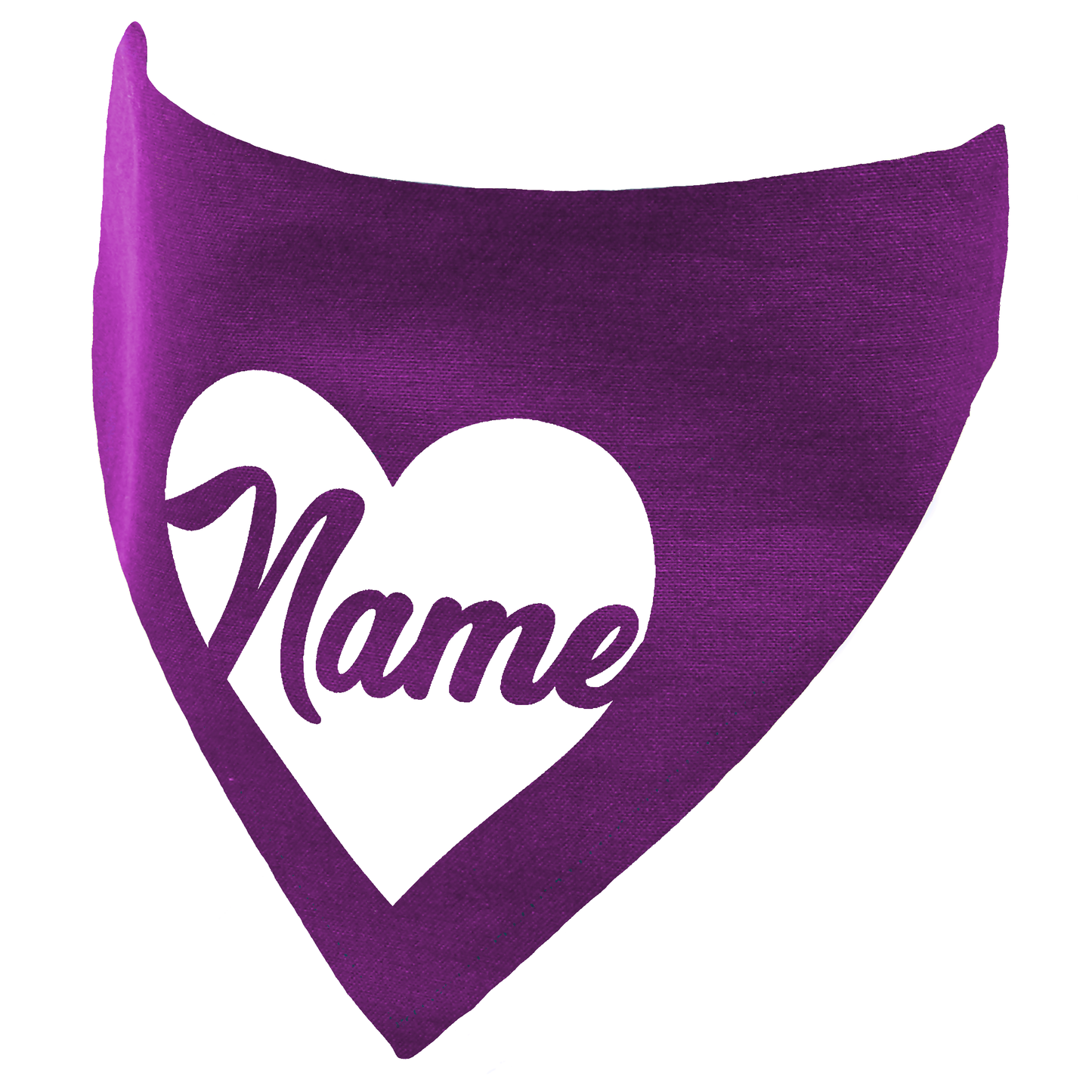 Heart Customisable Dog Bandana - Personalise with Any Name