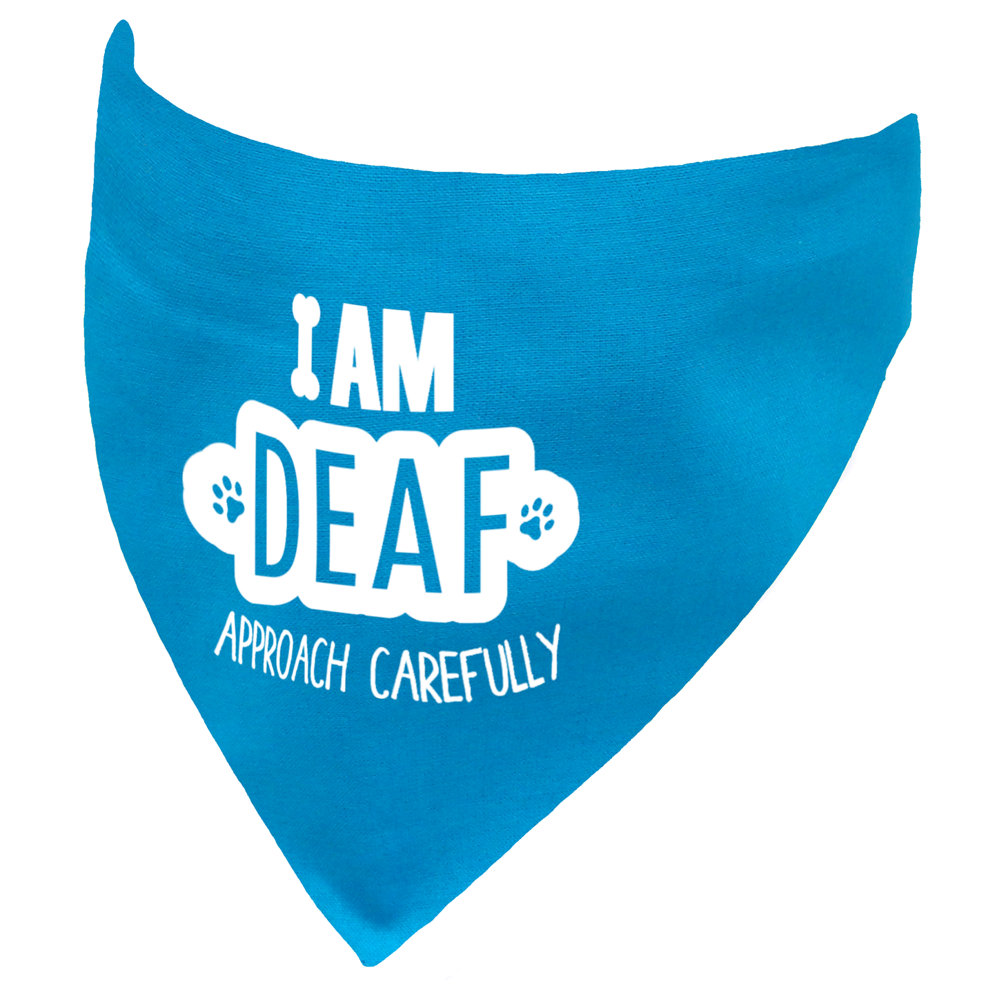 I am Deaf Approach Carefully Dog Bandana