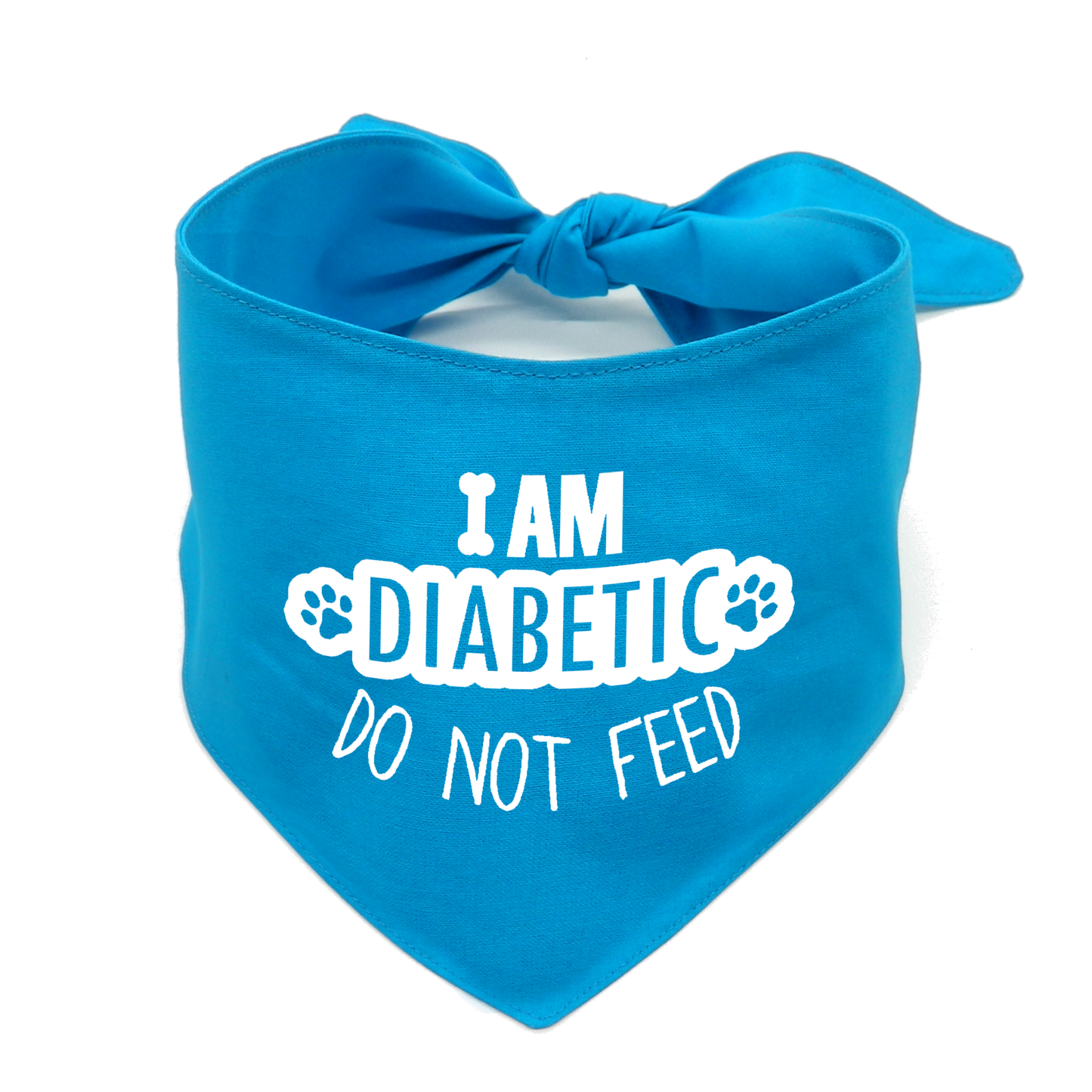 I Am Diabetic Dog Bandana – Do Not Feed