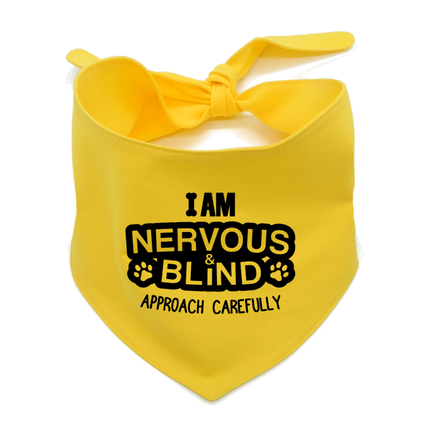 I Am Nervous and Blind Approach Carefully Awareness Dog Bandana
