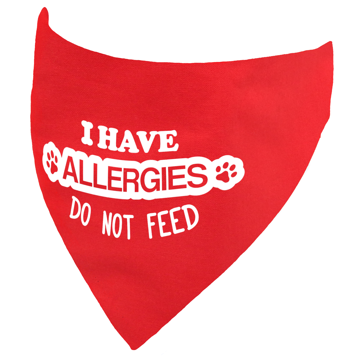 I have Allergies - Do Not Feed Dog Bandana