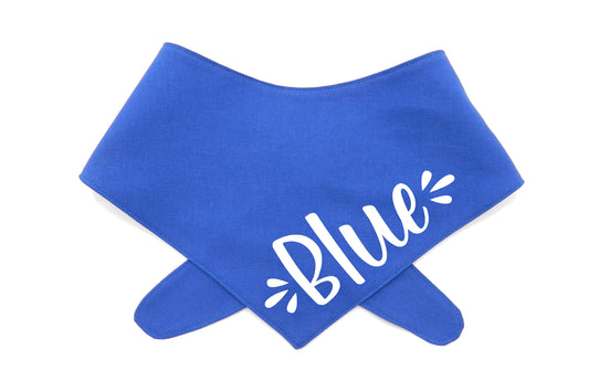 Cute Personalised Dog Bandana with Name - Tie On