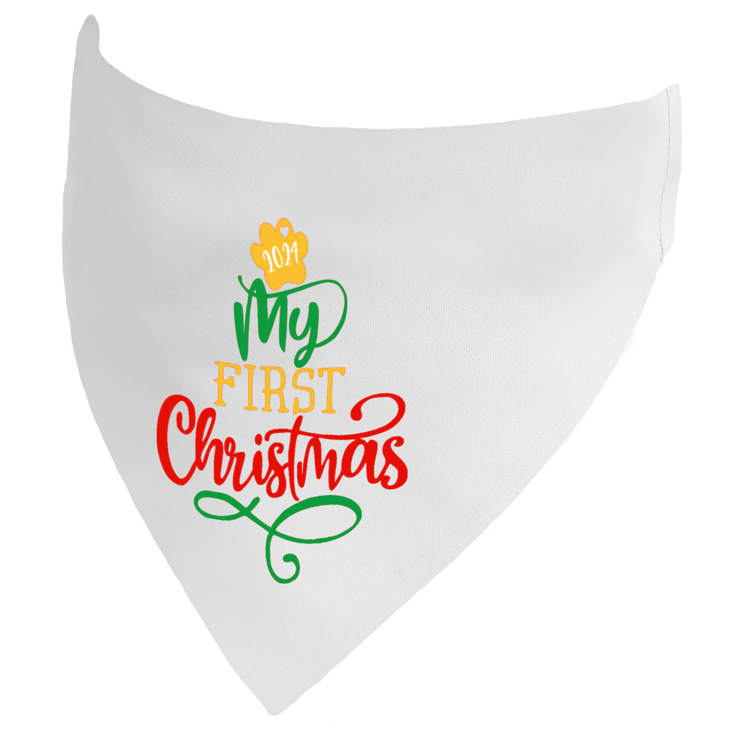 My First Christmas Dog Bandana