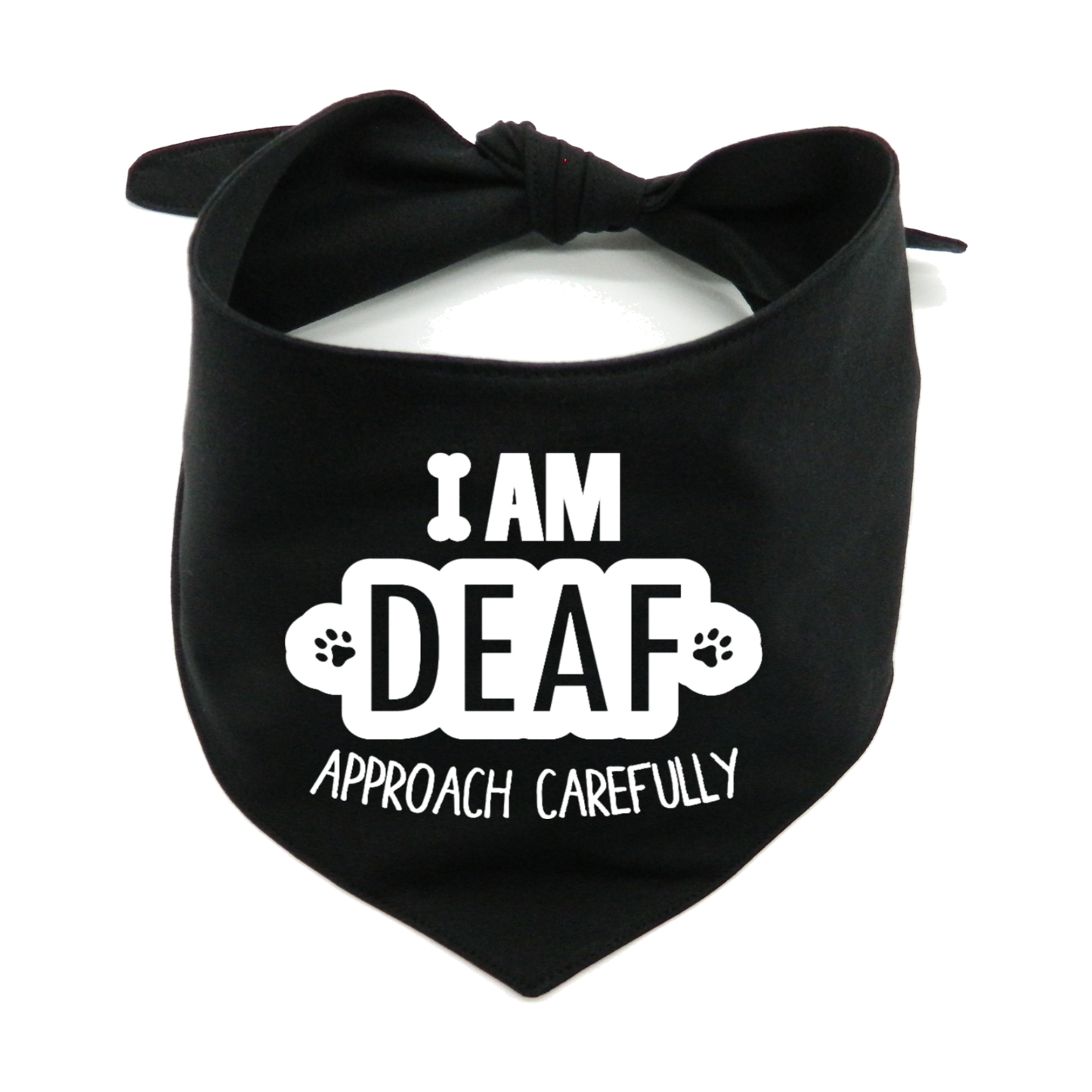 I Am Deaf Dog Bandana β Awareness for Hearing-Impaired Dog