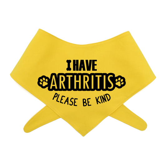 I Have Arthritis Please be Kind Dog Bandana
