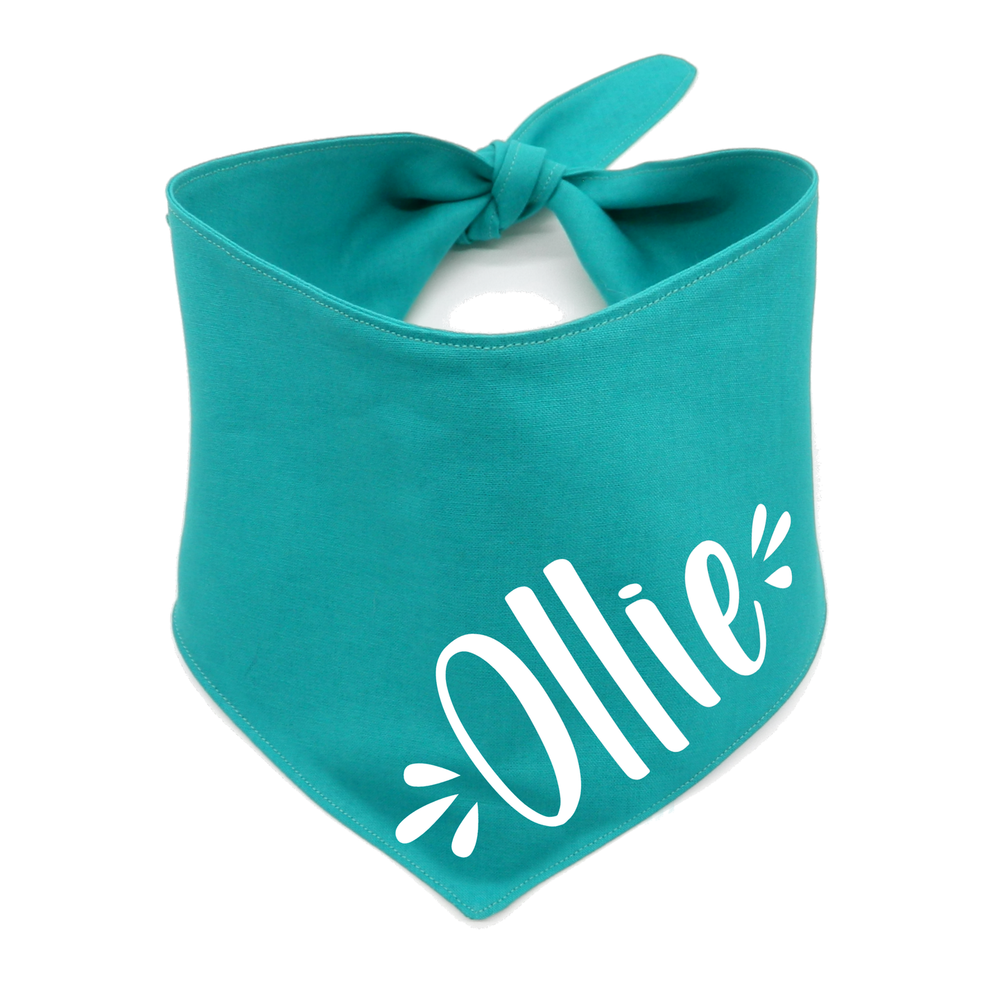 Cute Personalised Dog Bandana with Name - Tie On