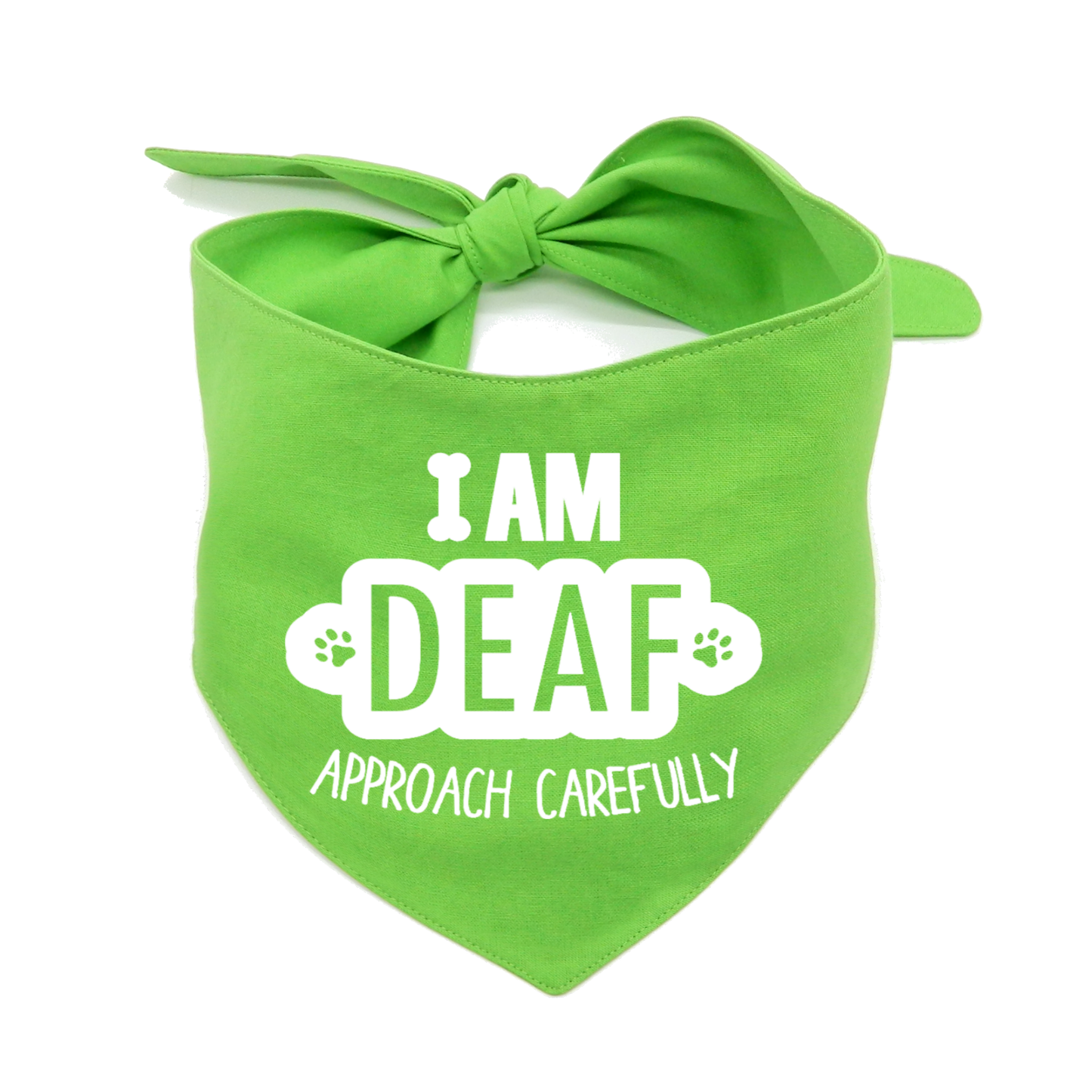 I Am Deaf Dog Bandana β Awareness for Hearing-Impaired Dog