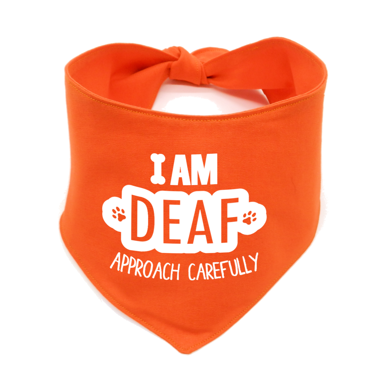 I Am Deaf Dog Bandana β Awareness for Hearing-Impaired Dog