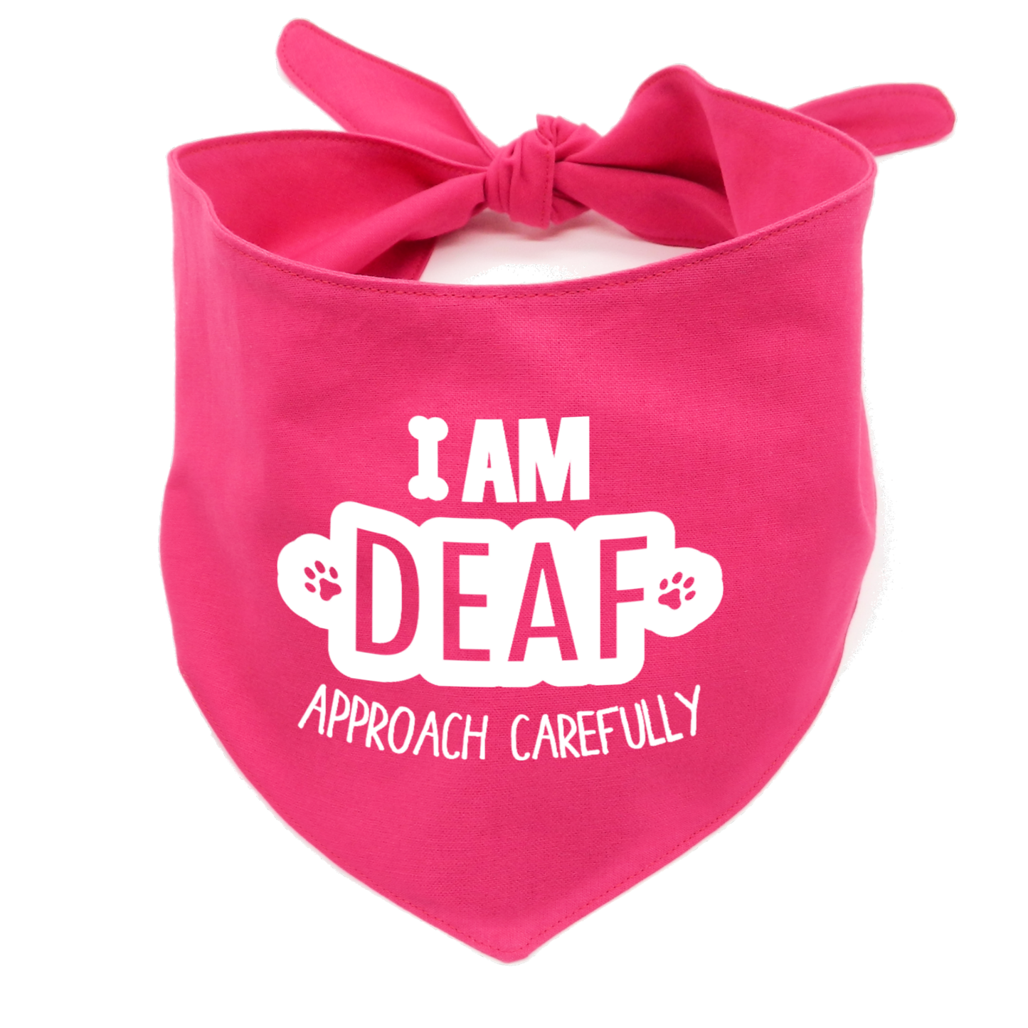 I Am Deaf Dog Bandana β Awareness for Hearing-Impaired Dog
