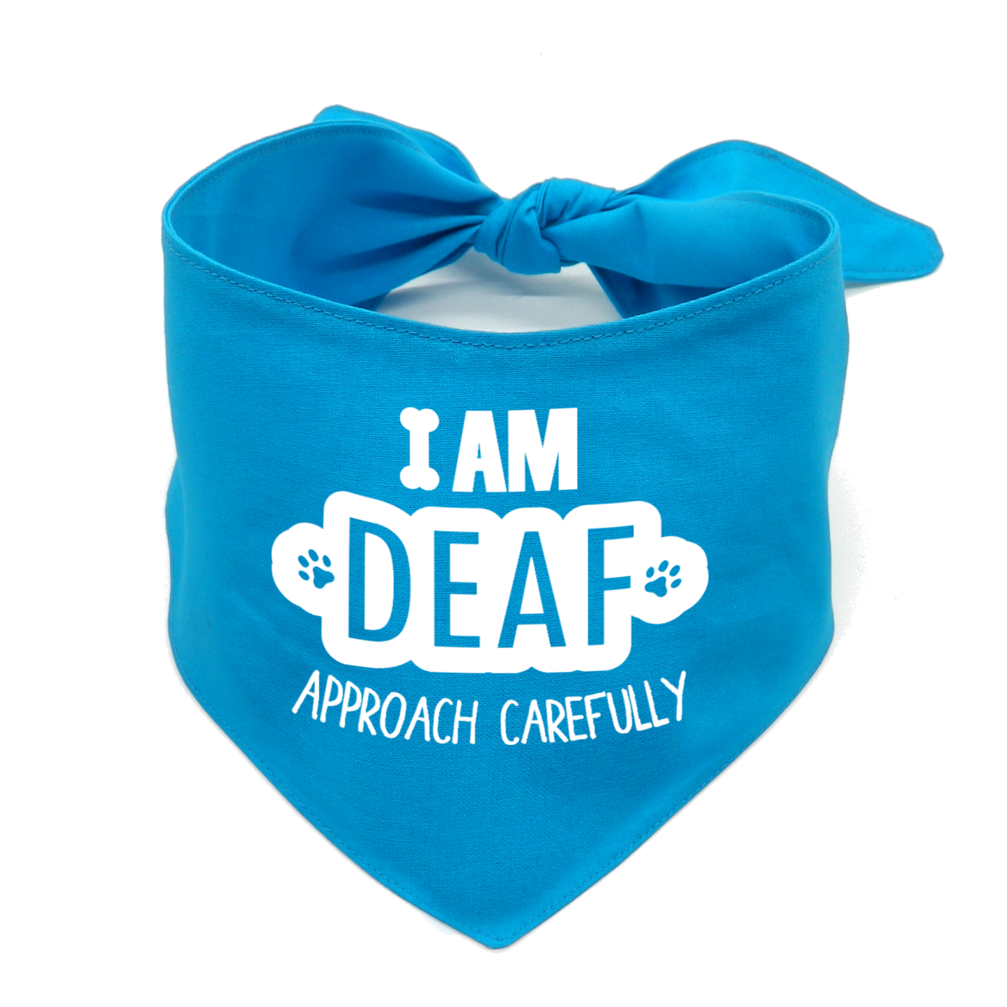 I Am Deaf Dog Bandana β Awareness for Hearing-Impaired Dog