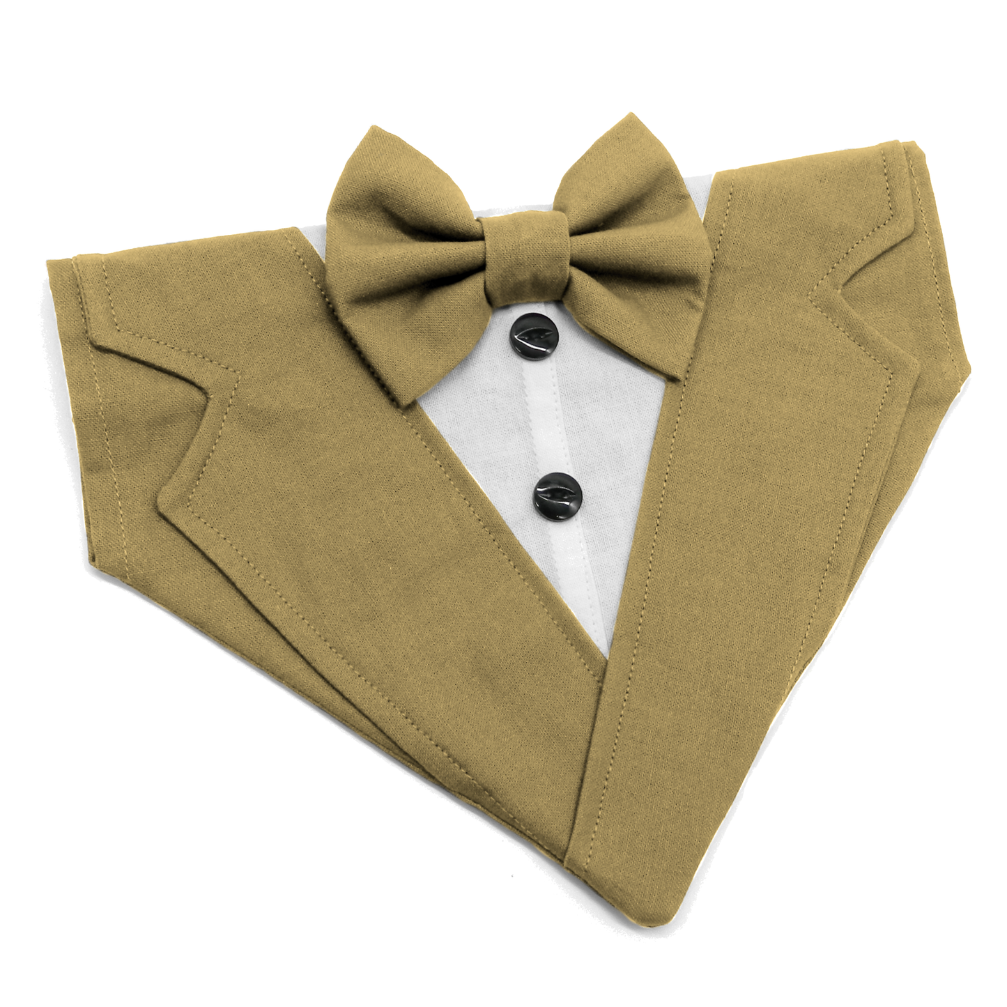 Bamboo Wedding Tuxedo with Shirt and Bow Tie Dog Bandana