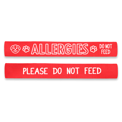 Allergies - Please Do Not Feed Dog Lead Leash Sleeve Wrap
