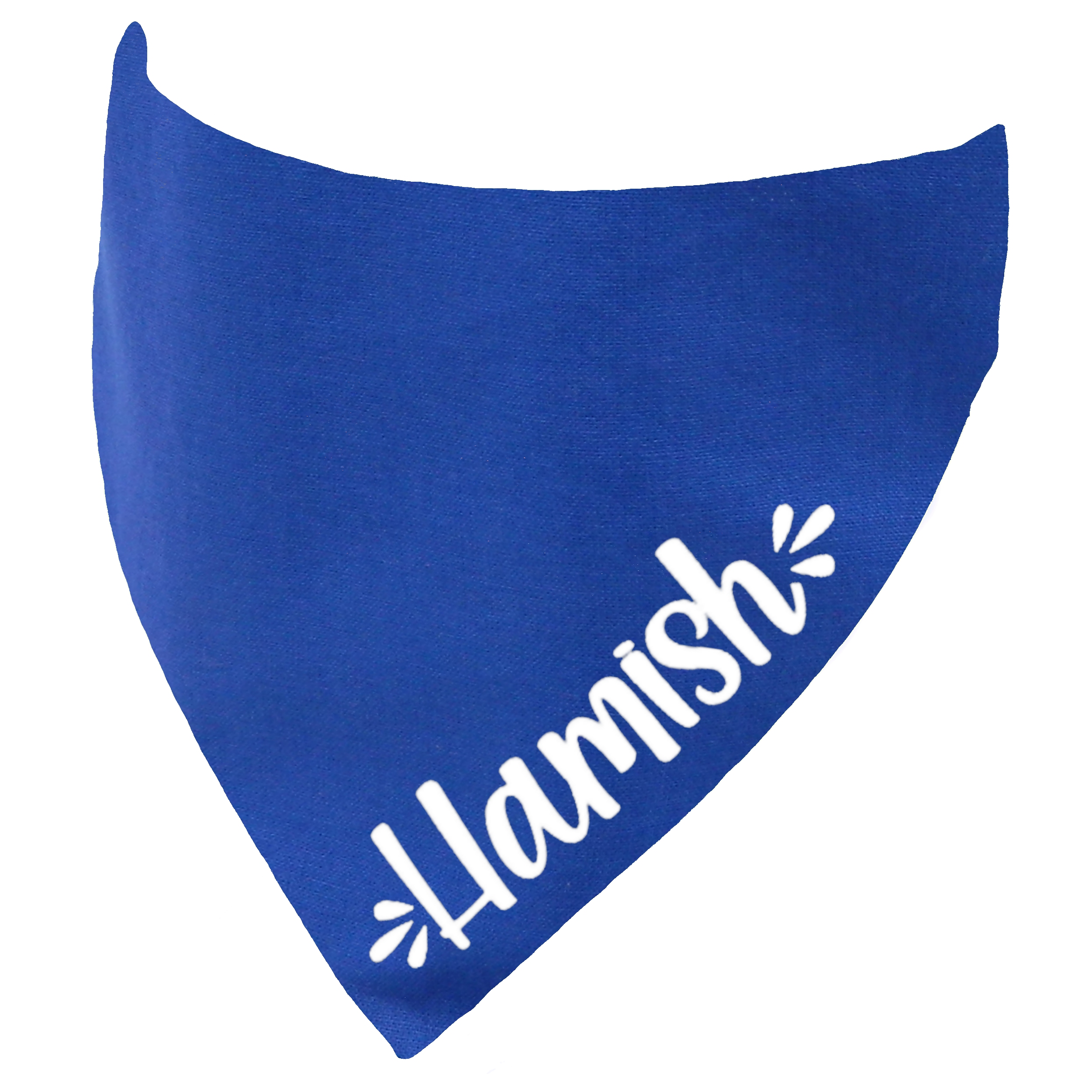 Customisable Solid Colour Dog Name Bandana – Personalise It!