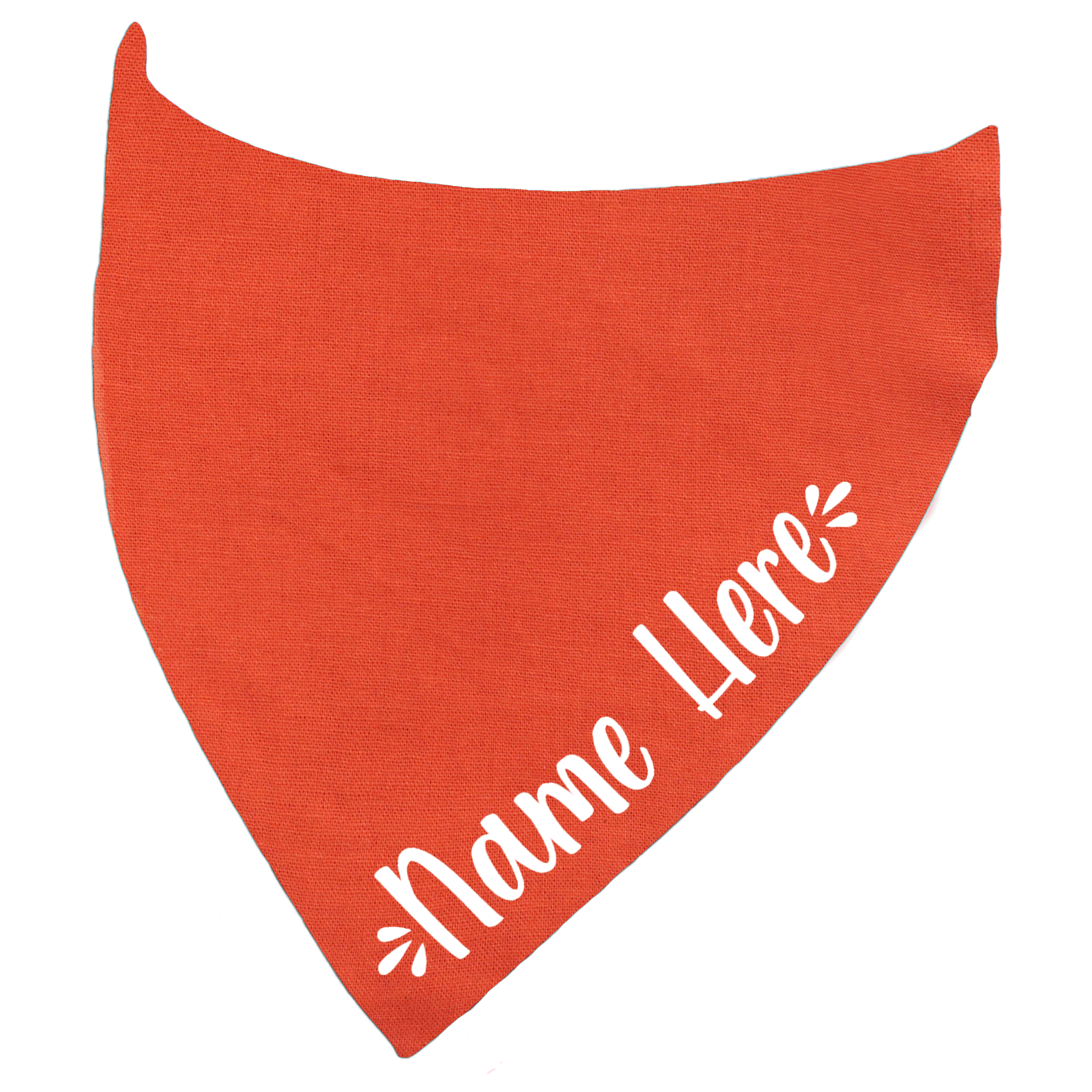 Customisable Solid Colour Dog Name Bandana – Personalise It!