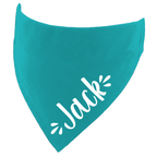Customisable Solid Colour Dog Name Bandana – Personalise It!