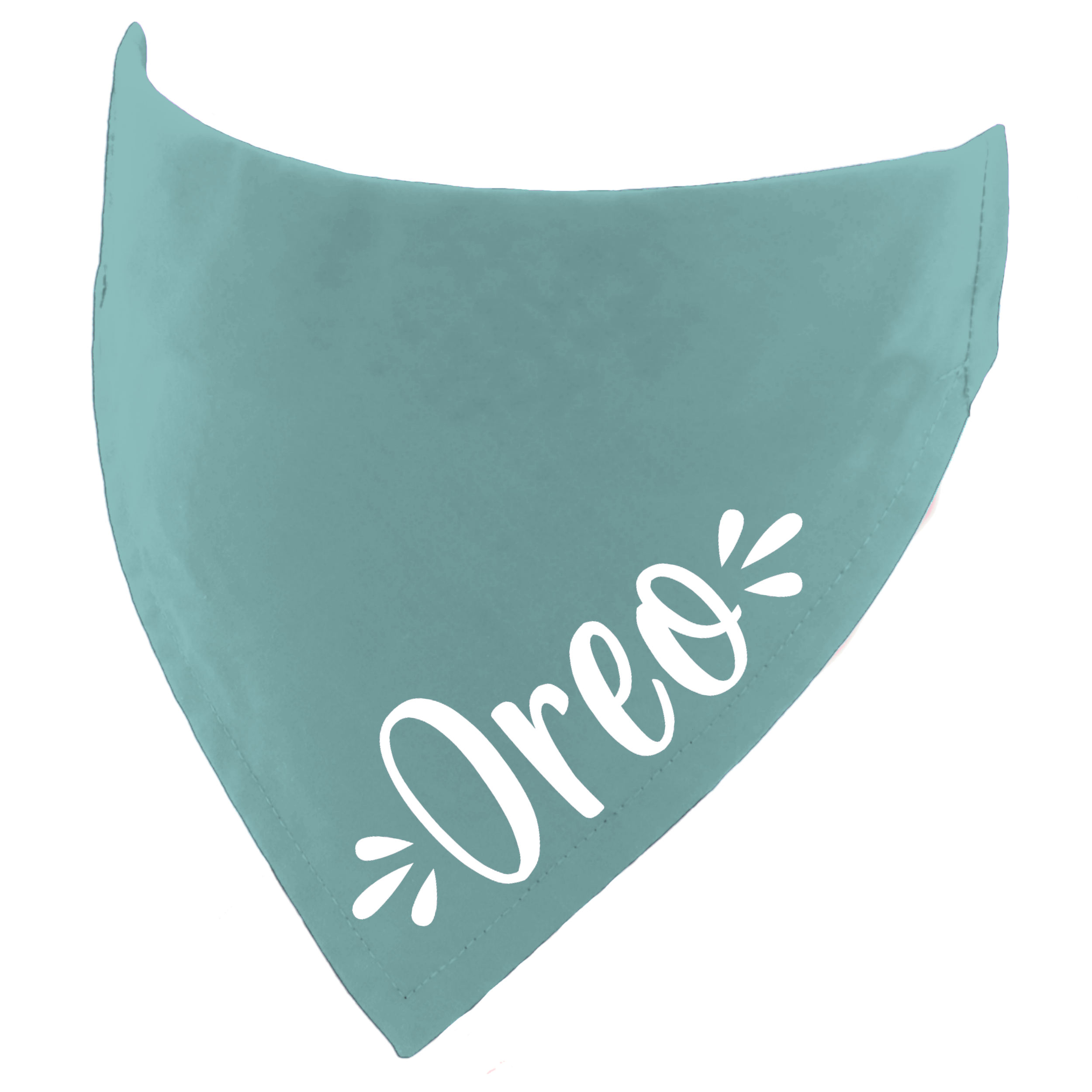 Customisable Solid Colour Dog Name Bandana – Personalise It!