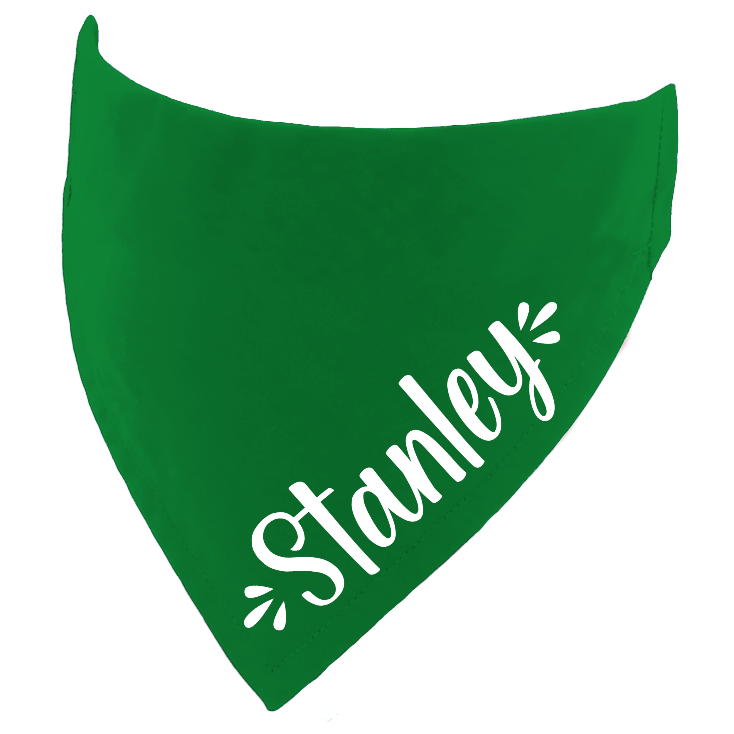 Customisable Solid Colour Dog Name Bandana – Personalise It!