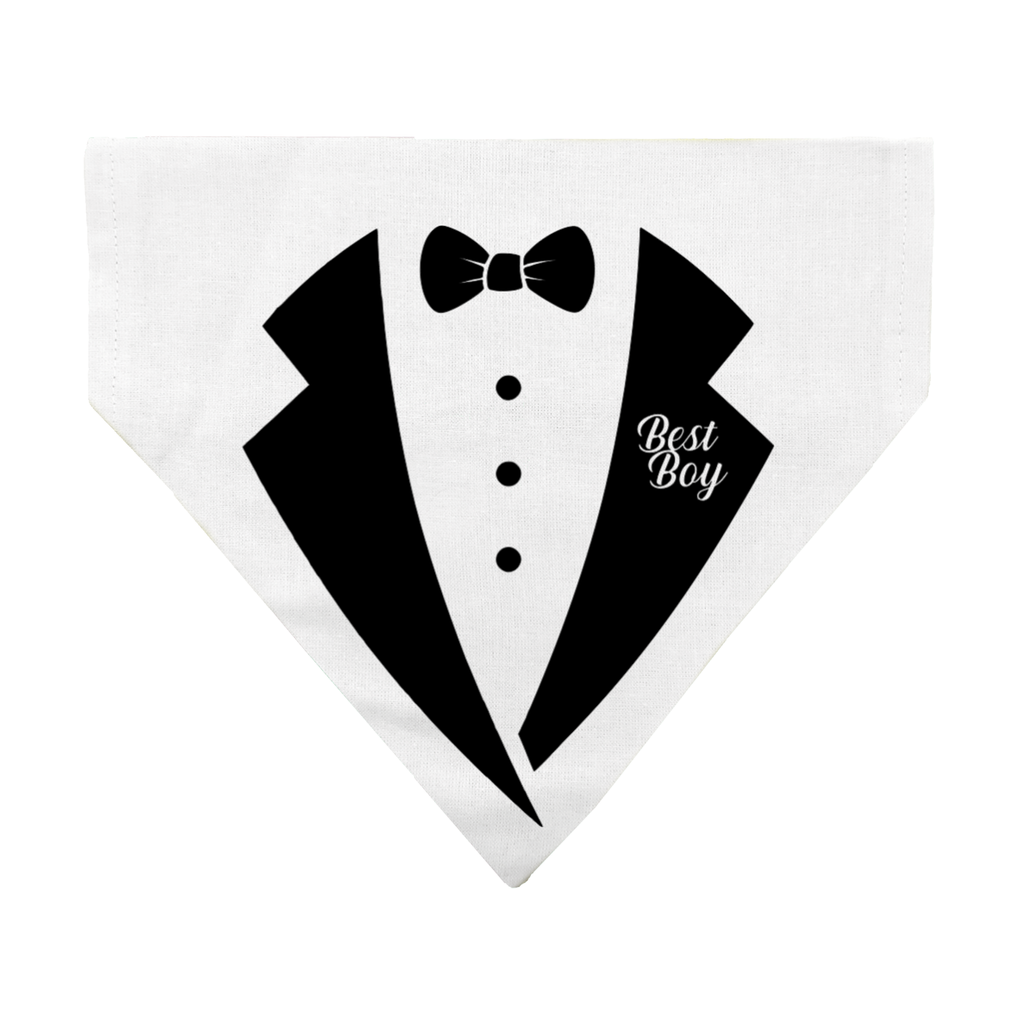 Best Man Dog Bandana – Tuxedo Style for Your Best Boy