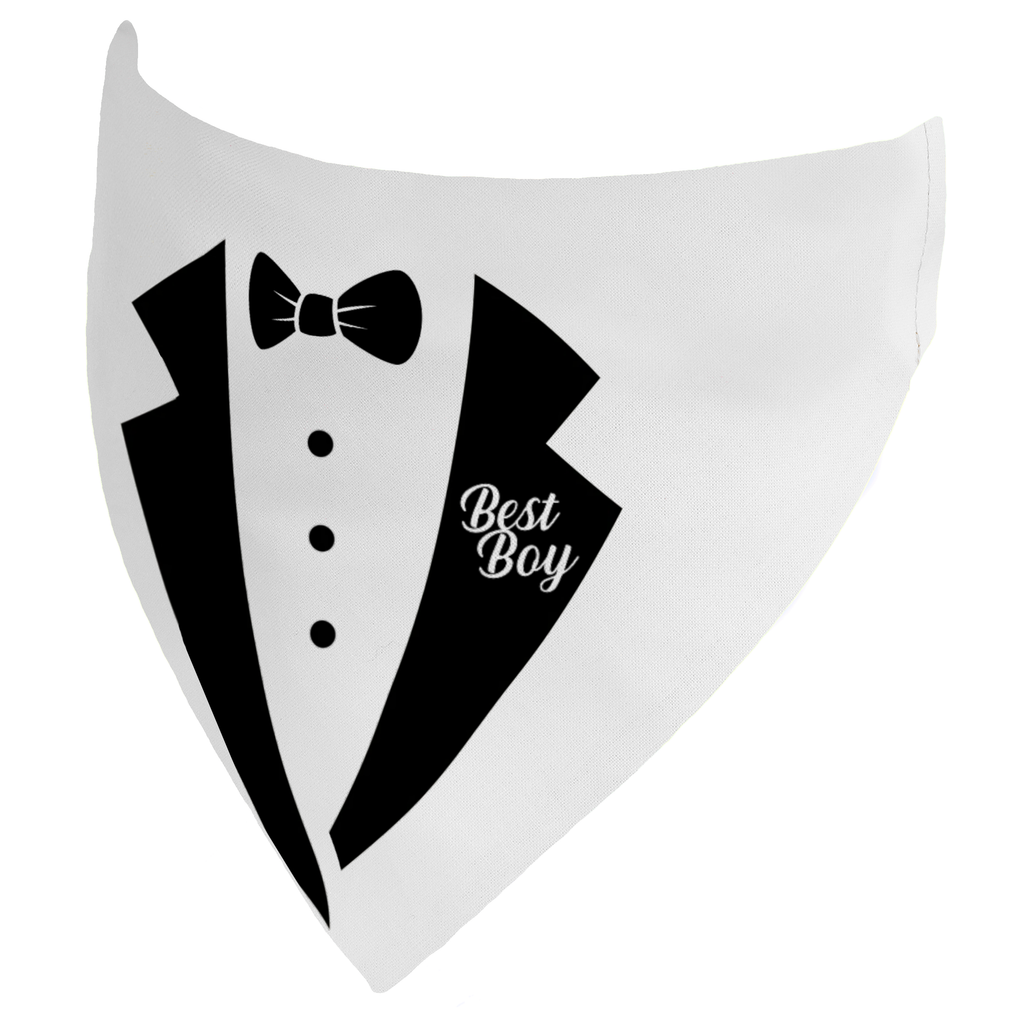 Best Man Dog Bandana – Tuxedo Style for Your Best Boy