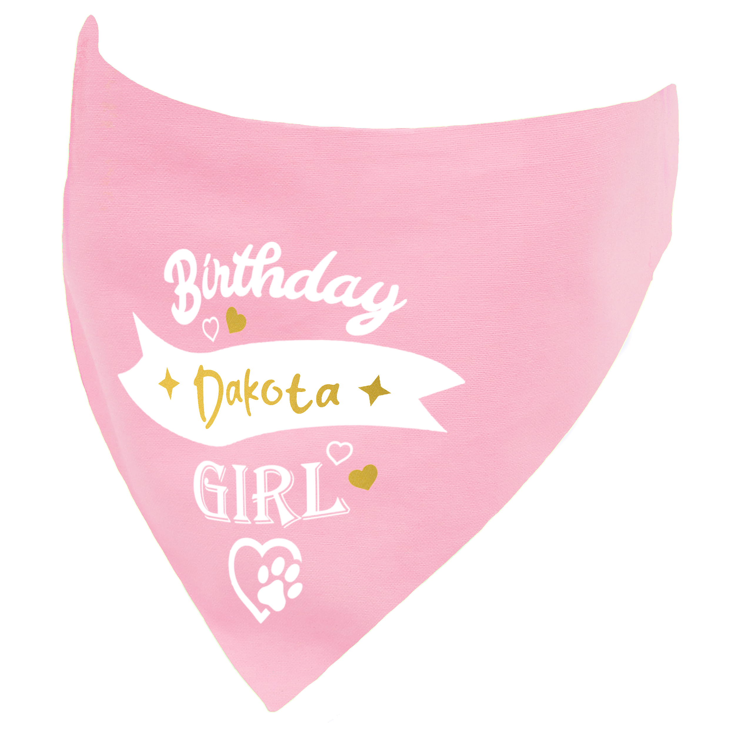 Personalised Birthday Girl Dog Bandana