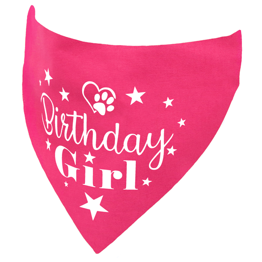 Birthday Girl Dog Bandana