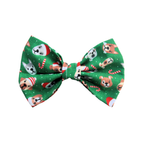 Christmas Dogs & Candy Cane Bow Tie