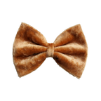 Gold Crushed Velvet Luxury Dog Bow Tie