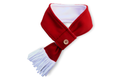 Christmas Red & White Dog Scarf