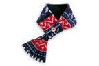 Winter Nordic Dog Navy Polar Fleece Scarf