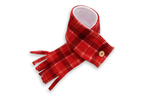 Winter Tartan Dog Polar Fleece Scarf