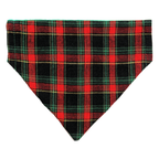 Red & Green Tartan Dog Bandana