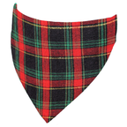 Red & Green Tartan Dog Bandana