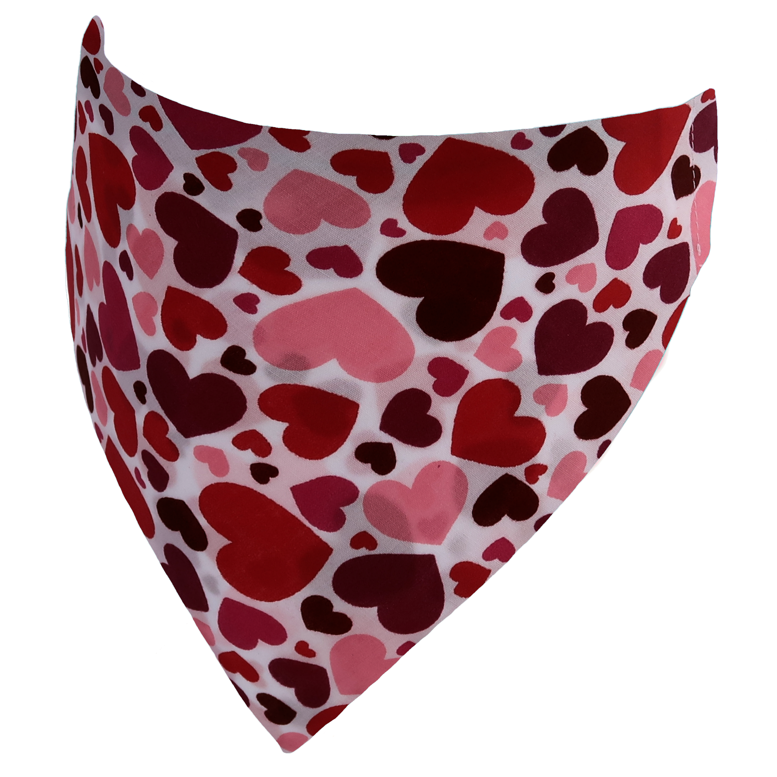 Red & Pink Hearts Dog Bandana