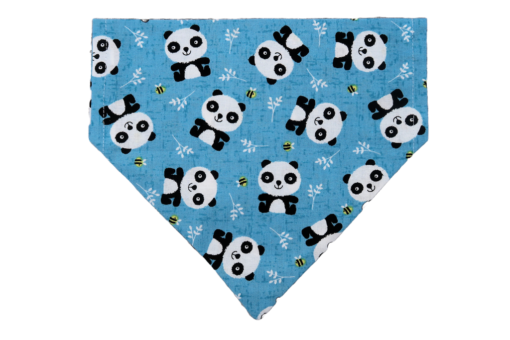 Panda and Bees Print Dog Bandana