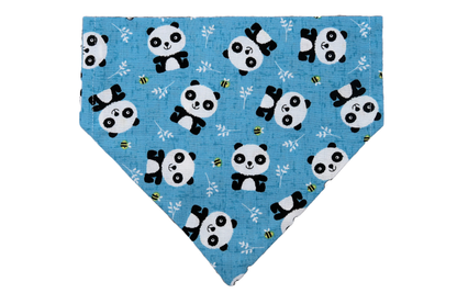 Panda and Bees Print Dog Bandana