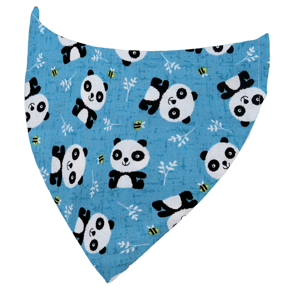 Panda and Bees Print Dog Bandana