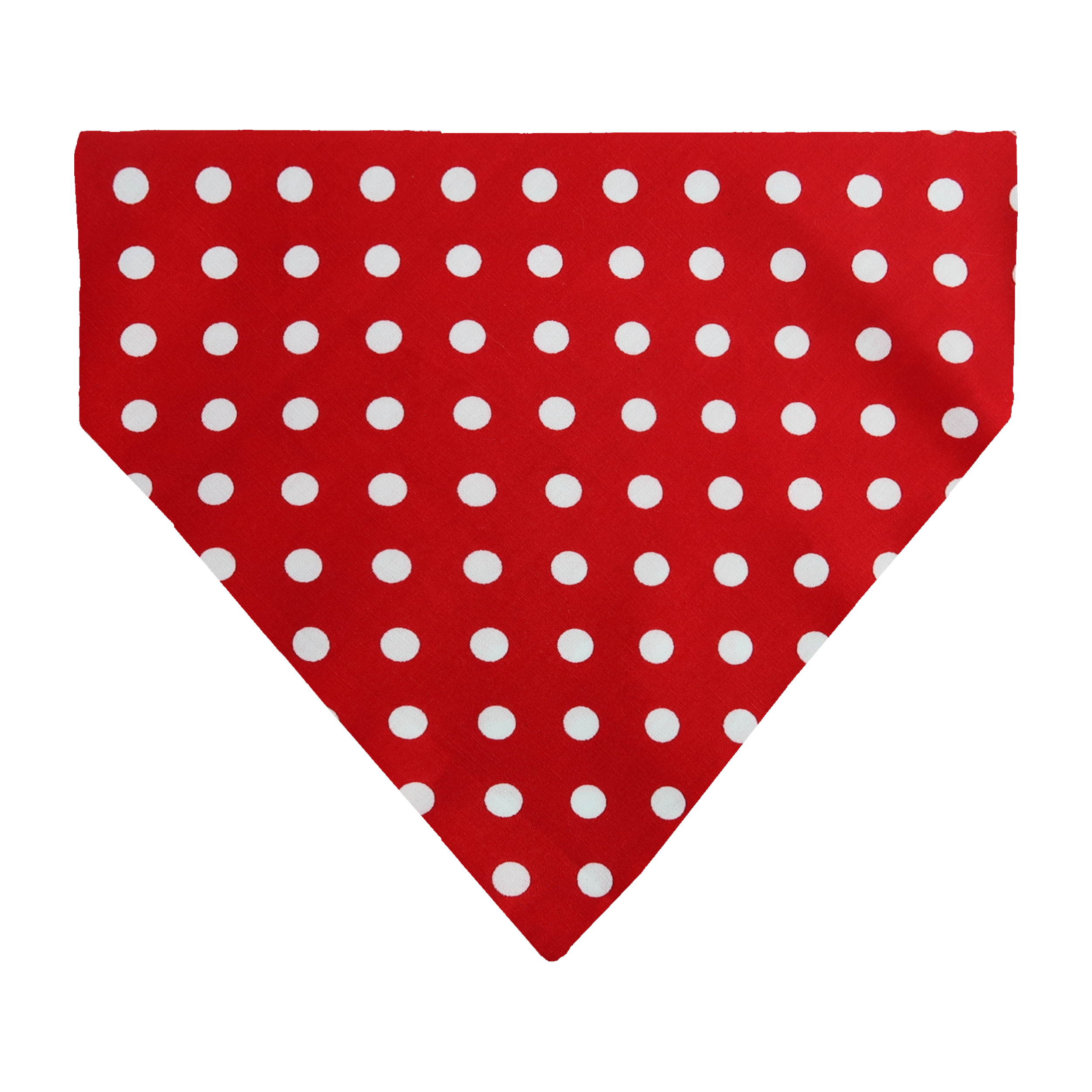 Red with White Polka Dot Dog Bandana