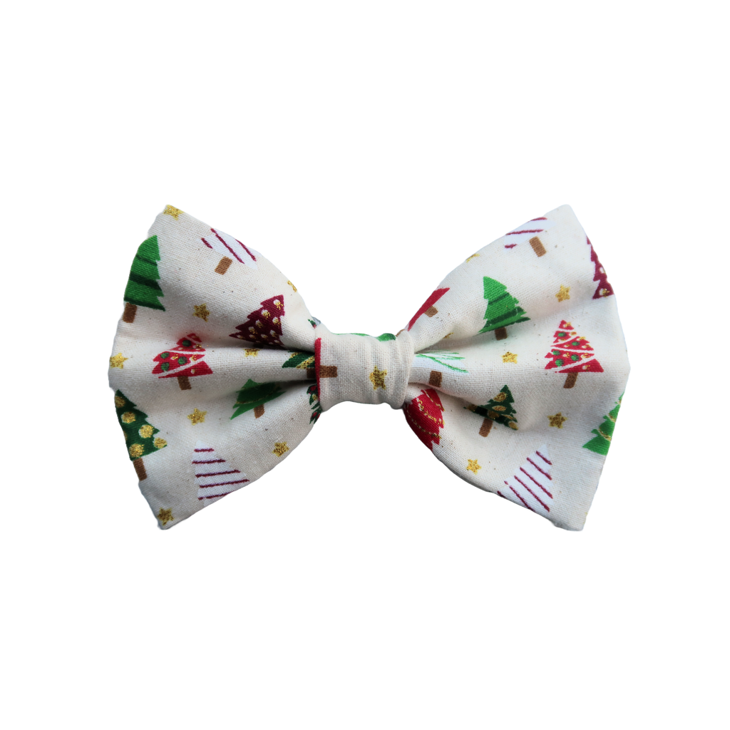 Christmas Tree Dog Bow Tie