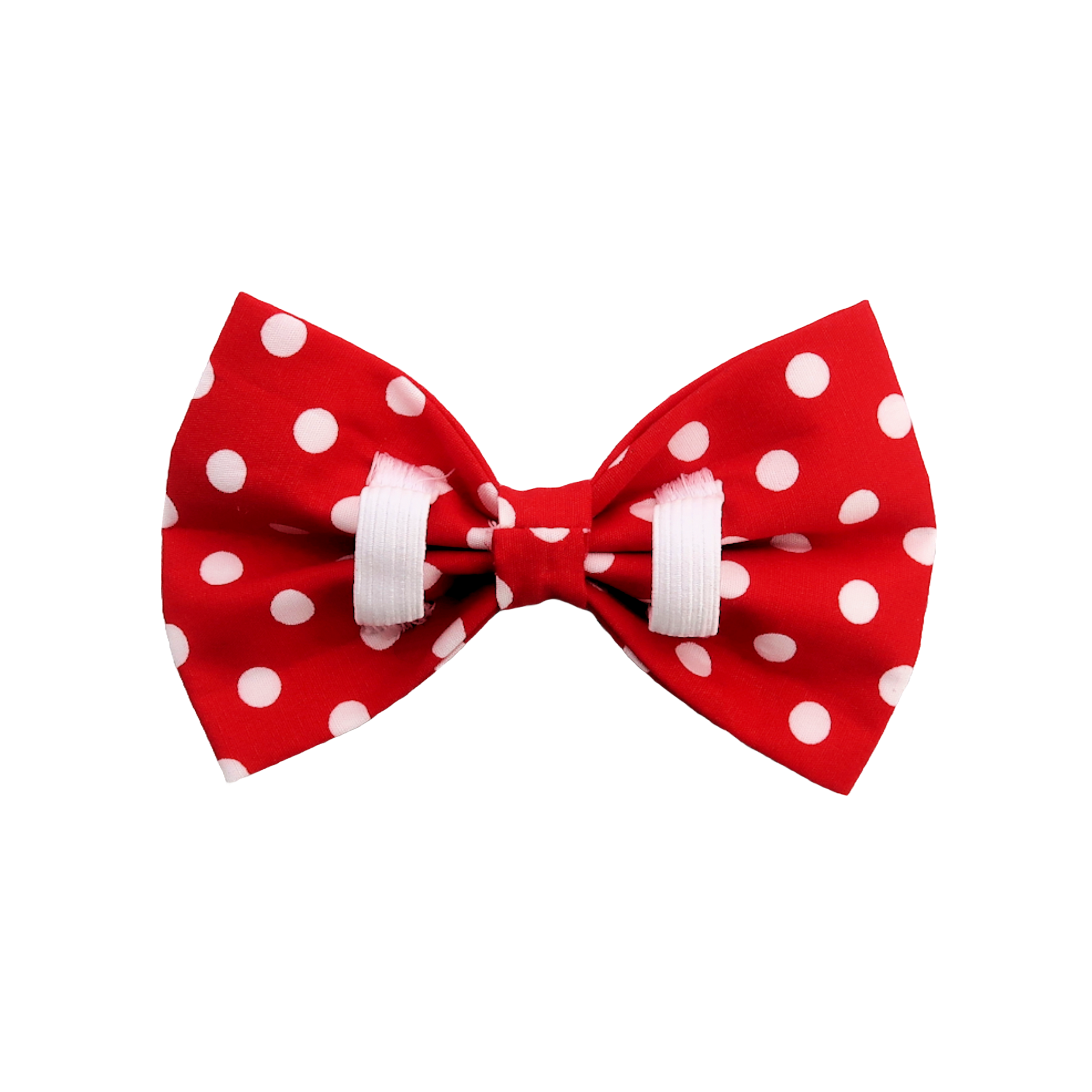 Red Polka Dot Dog Bow Tie