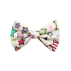 Multi Coloured Stars Dog Bow Tie
