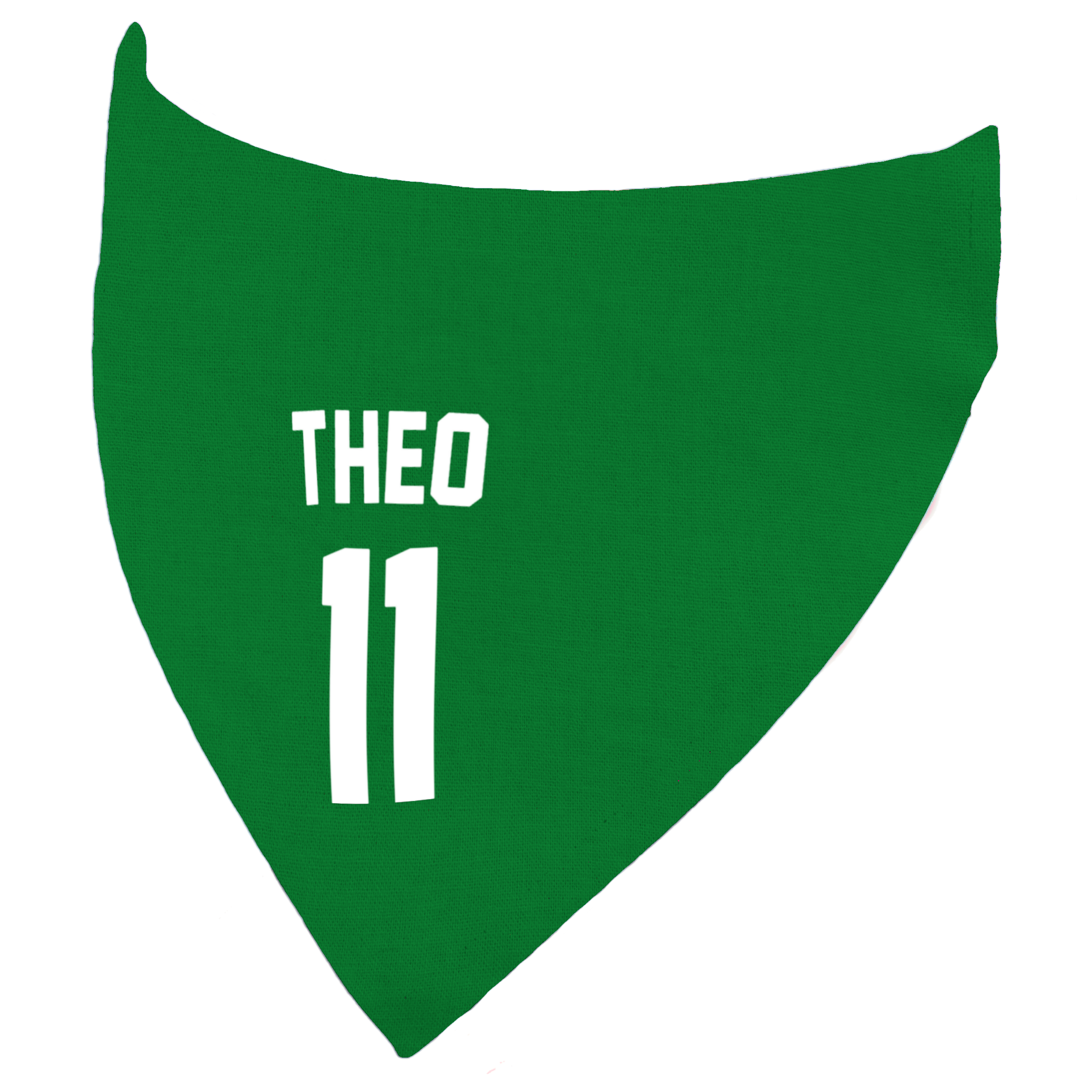 Football Name and Number Customisable Dog Bandana