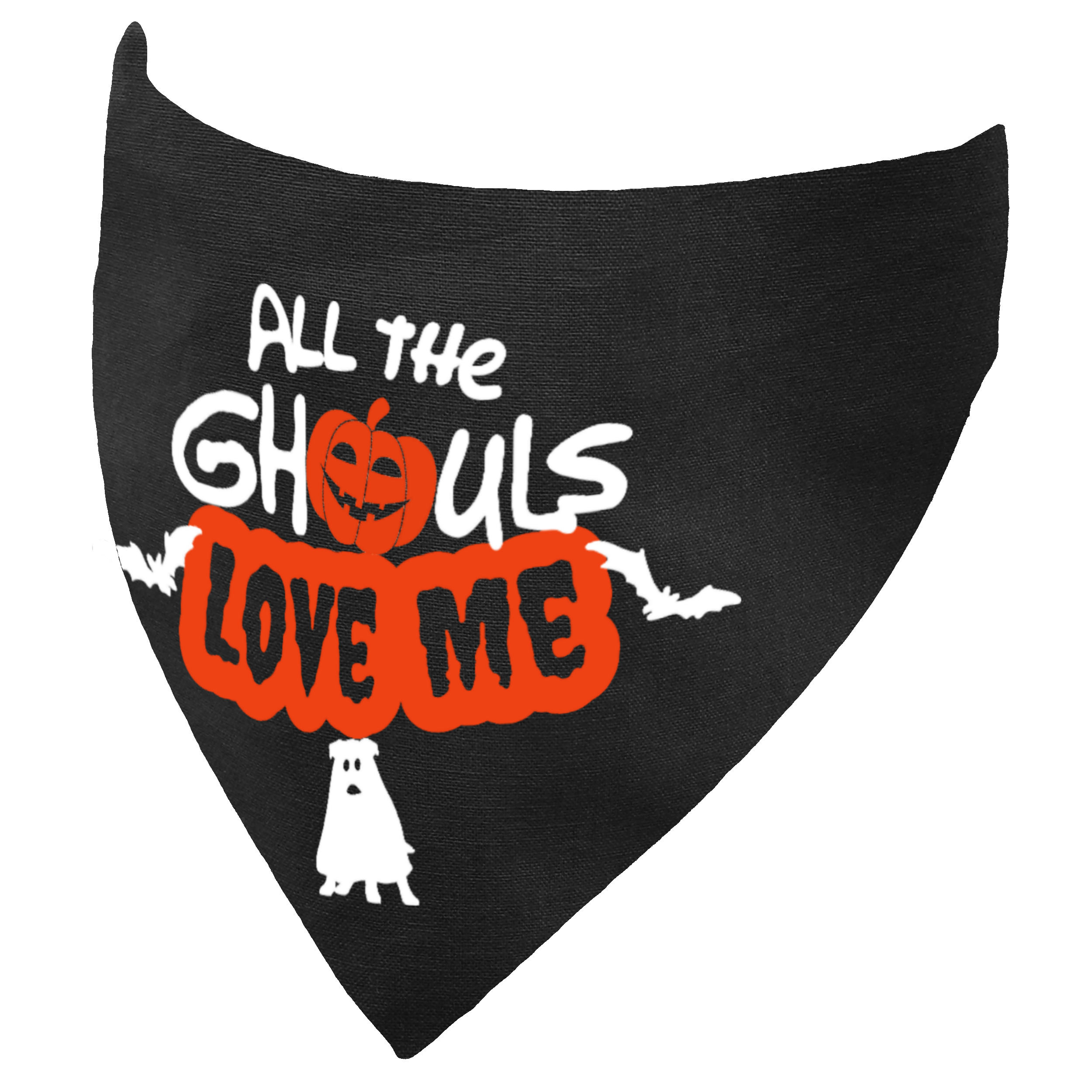 All the Ghouls Love Me Halloween Spooky Dog Bandana