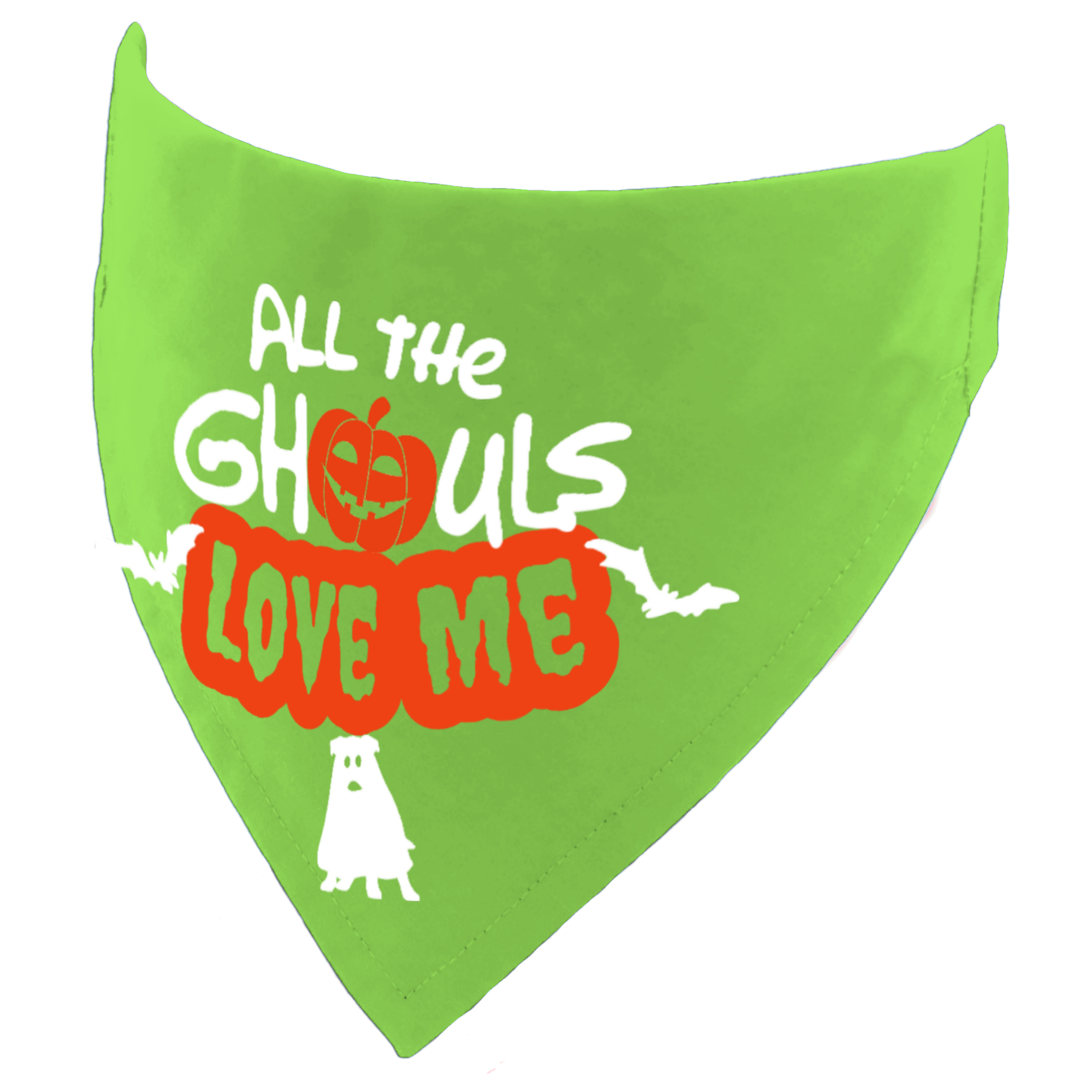 All the Ghouls Love Me Halloween Spooky Dog Bandana