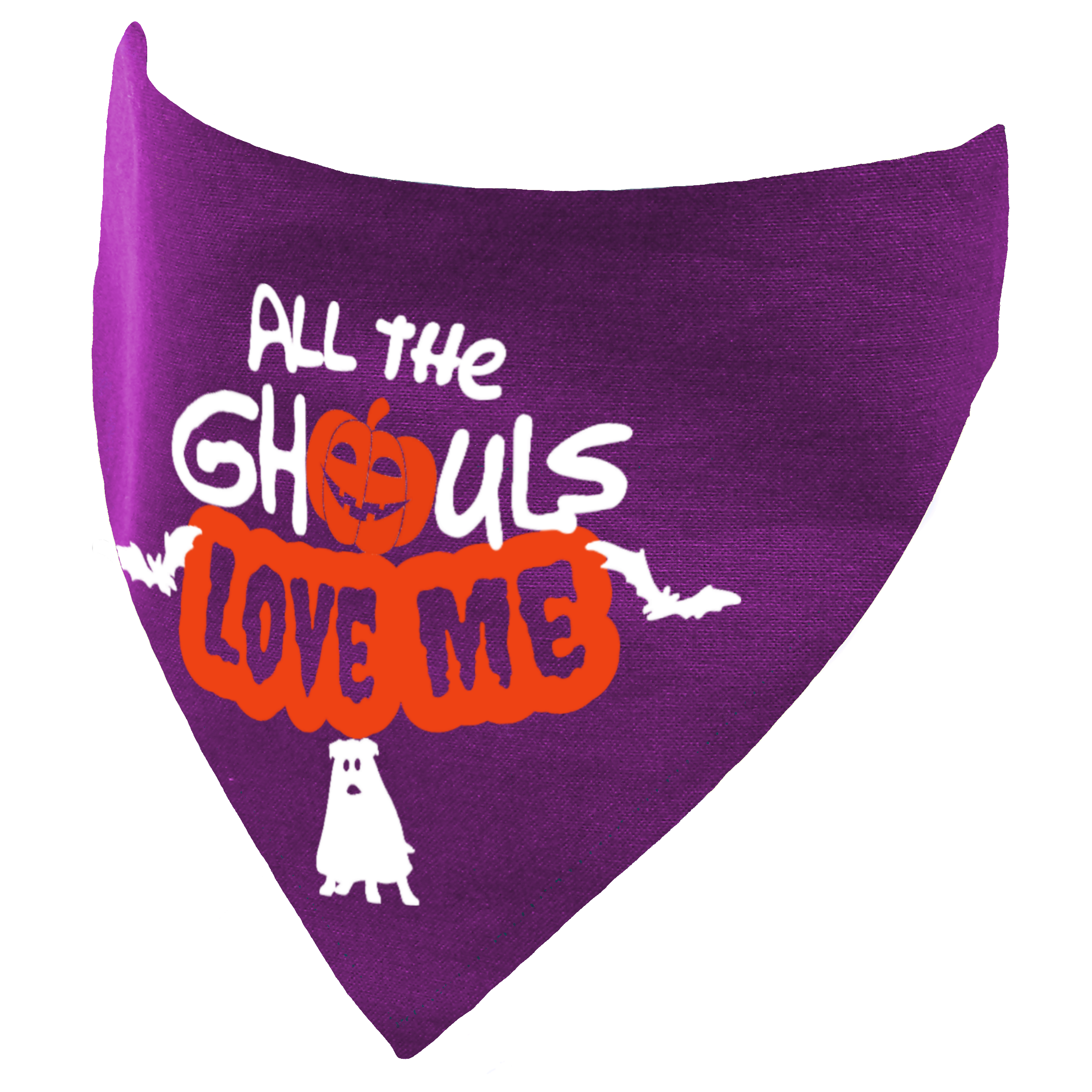 All the Ghouls Love Me Halloween Spooky Dog Bandana